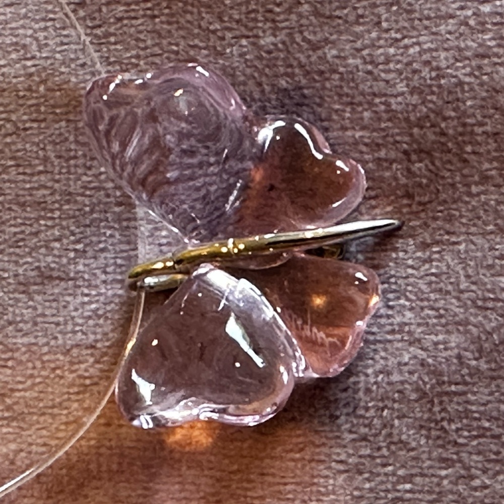 Lalique butterfly necklace